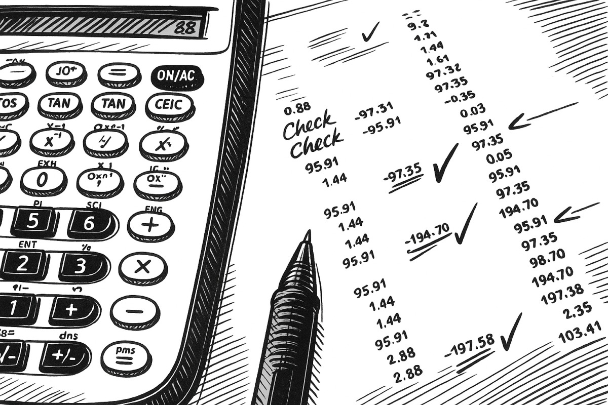 Calculatrice, stylo et comptes : le trio magique !